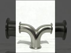 Tri Clamp Stainless Steel Y Pipe Fittings 3A Certified Ss 304