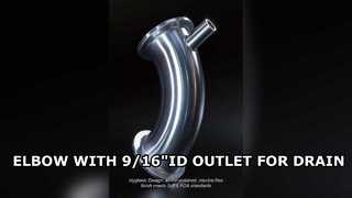 Sanitärbogen mit Ablassventilanschluss