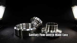 Hygienische Klemm-Absperrklappe für Lebensmittelpharmazeutika