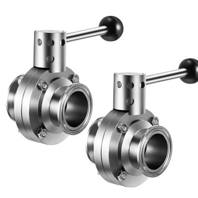 Ein guter Preis. Allgemeine Edelstahl Schmetterlingsventil, Sanitärklemmen Schmetterlingsventil 50mm Online